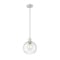 Z-Lite Margo 1 Light Pendant, Brushed Nickel And Clear Seedy 7501P10-BN - alternate 2